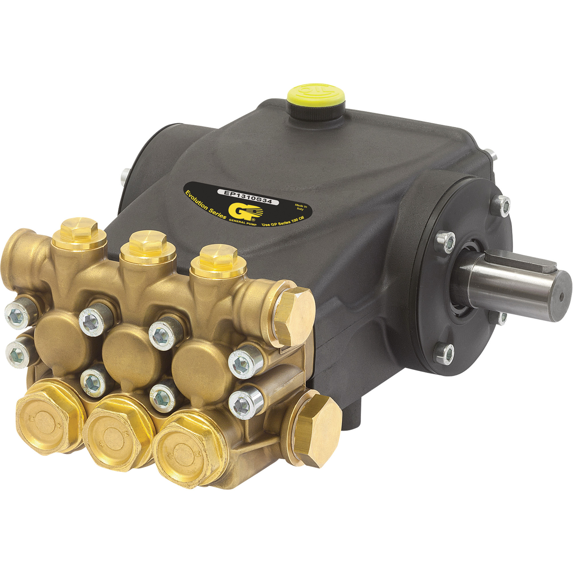 General Pump Triplex Pressure Washer Pump, 4000 PSI, 4.0 GPM, Belt Drive, Model# EP1313S34
